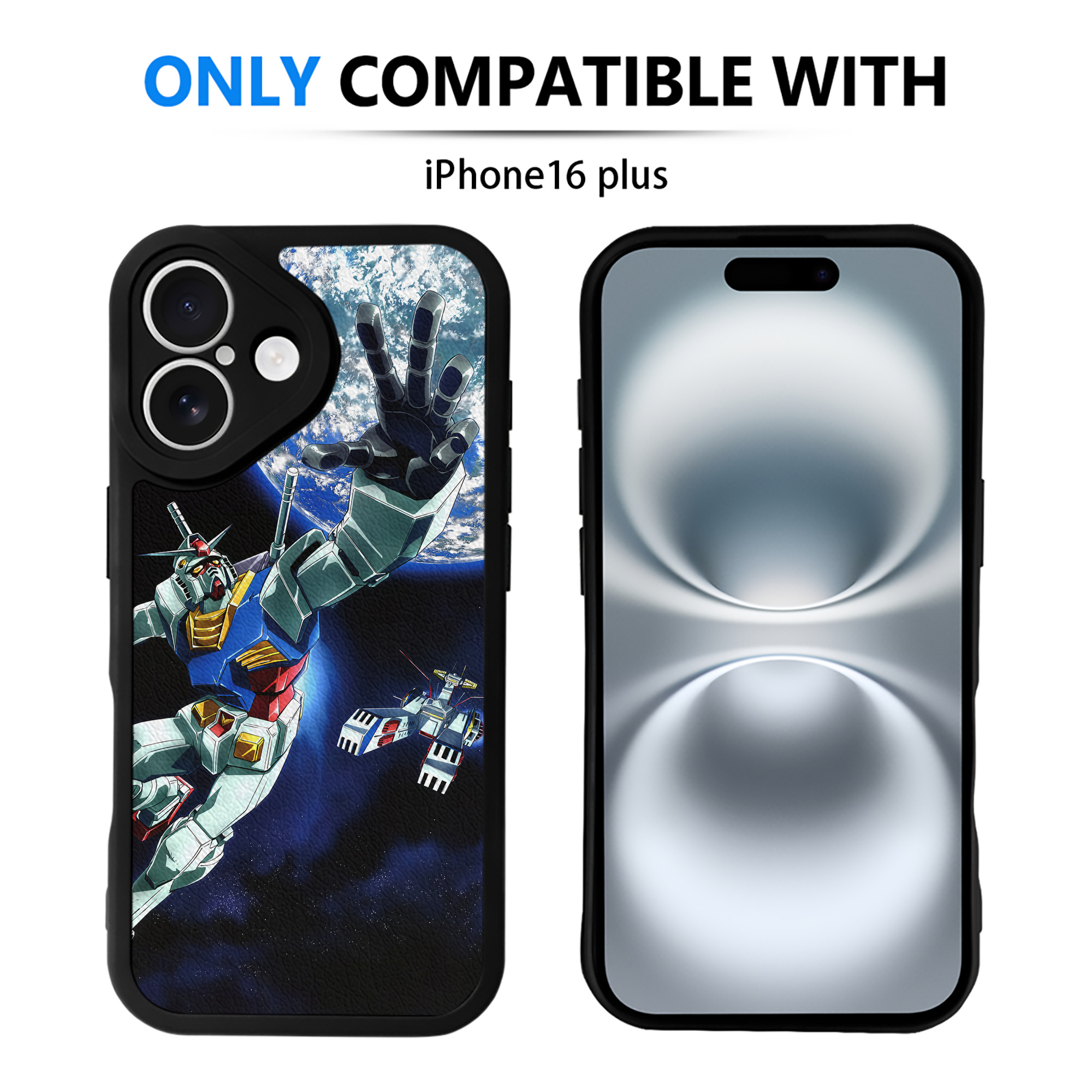 （画像用） 機動戦士ガンダム Mobile Suit Gundam 【iPhone 16シリーズ対応】シリコンスマホケース（レザー調） 材質：シリコン